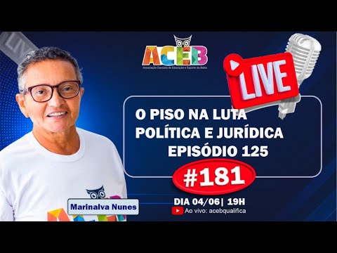 @acebqualifica PRECATÓRIOS DO FUNDEF, REJUSTE E RECLASSIFICAÇÃO REAL – #181 Live ACEB 04/06/2026